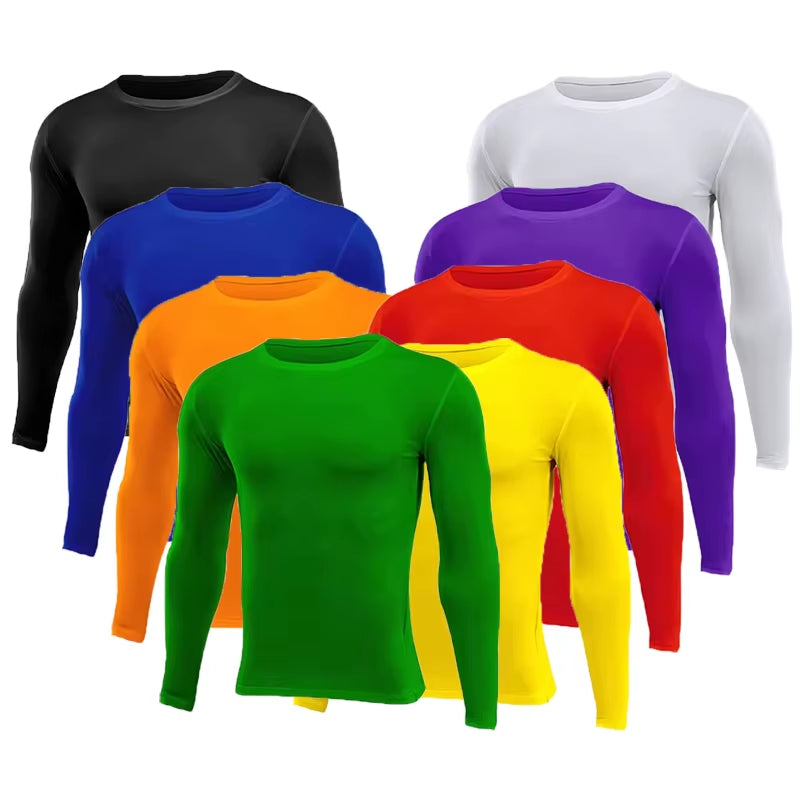 Men Women Kids Children Boy Girl Compression Running Long Base T Shirt Fitness Sport Basketball Football Gym Bottom Clothes 1025